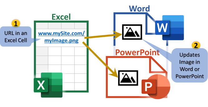 URL-Based Images  - directly into Word/PowerPoint